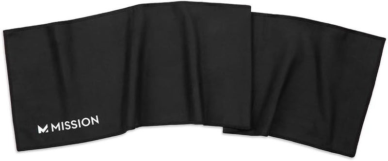Mission On-The-Go Cooling Towel - Soft, Lightweight Fabric - Cools Up to 2 Hours - UPF 50 Sun Protection - Machine Washable (Black) - Image 1